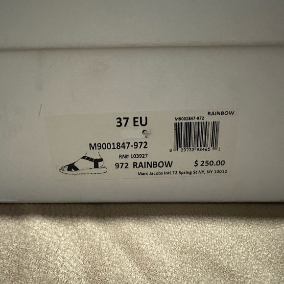 MARC JACOBS Womens Black Sequined Comfort Comet Round Toe Sandals 37 (size 6.5) - Picture 6 of 6